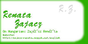 renata zajacz business card